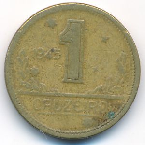 Бразилия, 1 крузейро (1945 г.)