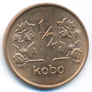 Нигерия, 1/2 кобо (1973 г.)