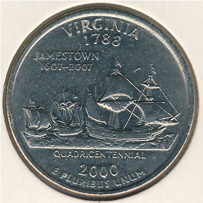 США, 1/4 доллара (2000 г.)