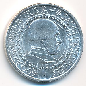 Швеция, 2 кроны (1921 г.)