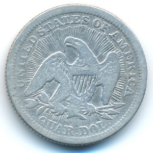 США, 1/4 доллара (1853 г.)