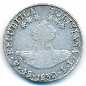 Боливия, 4 соля (1830 г.)