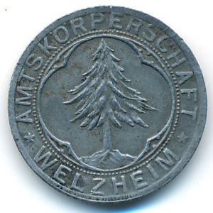 Вельцхайм., 5 пфеннигов (1918 г.)
