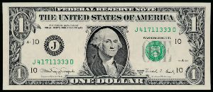 США, 1 доллар (1988 г.)