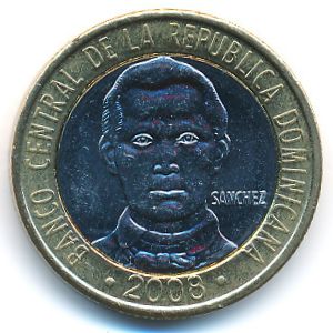 Доминиканская республика, 5 песо (2008 г.)
