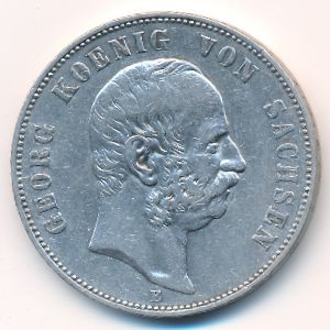 Саксония-Альбертина, 5 марок (1903 г.)