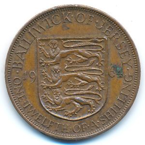 Джерси, 1/12 шиллинга (1964 г.)