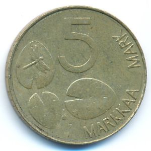 Финляндия, 5 марок (1993 г.)