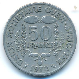 Западная Африка, 50 франков (1972 г.)