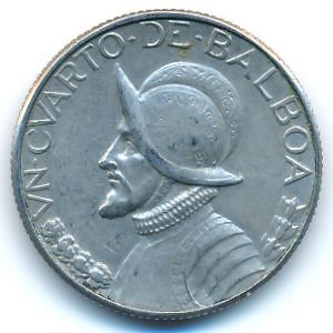 Panama, 1/4 balboa, 1970
