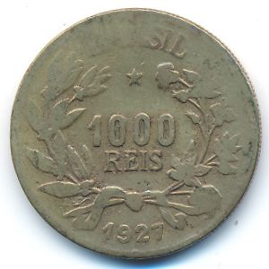 Brazil, 1000 reis, 1927