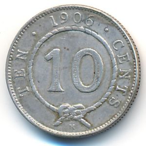 Саравак, 10 центов (1906 г.)
