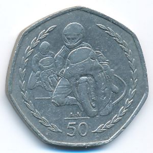 Остров Мэн, 50 пенсов (1997 г.)