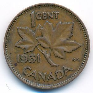 Канада, 1 цент (1951 г.)