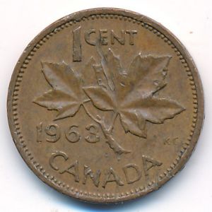 Канада, 1 цент (1963 г.)