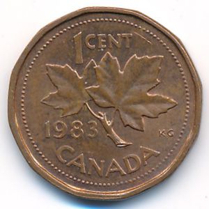 Канада, 1 цент (1983 г.)