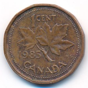 Канада, 1 цент (1985 г.)