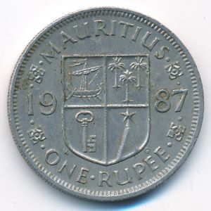 Маврикий, 1 рупия (1987 г.)