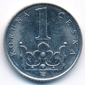 Czech, 1 koruna, 1994