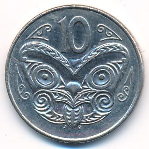 Новая Зеландия, 10 центов (1996 г.)