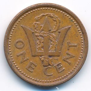 Barbados, 1 cent, 1986