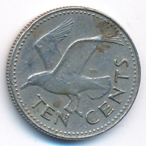 Барбадос, 10 центов (1987 г.)