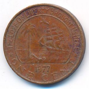 Liberia, 1 cent, 1977