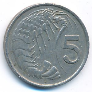 Каймановы острова, 5 центов (1987 г.)