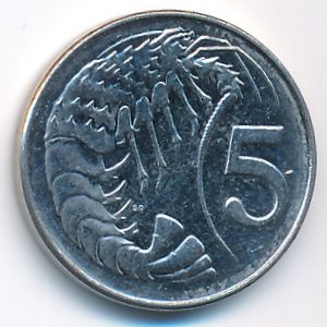 Каймановы острова, 5 центов (2002 г.)