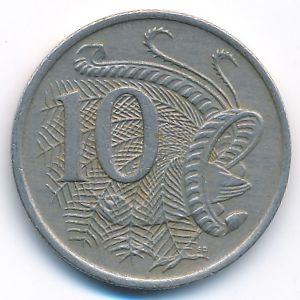 Australia, 10 cents, 1969