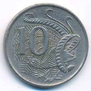 Australia, 10 cents, 1971