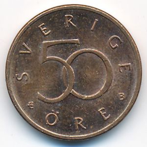 Швеция, 50 эре (2001 г.)