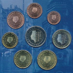 Netherlands, Набор монет, 2001