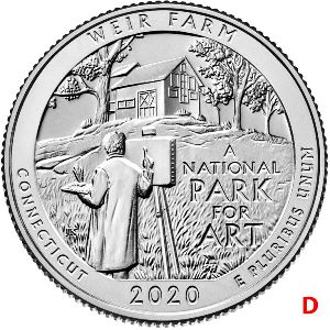 США, 1/4 доллара (2020 г.)