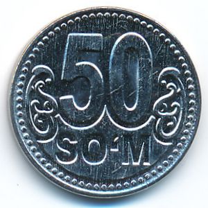 Uzbekistan, 50 som, 2018