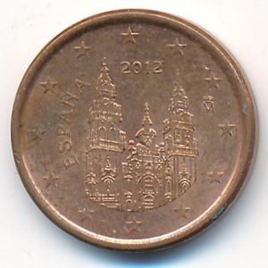 Испания, 1 евроцент (2012 г.)