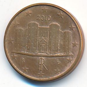 Италия, 1 евроцент (2010 г.)