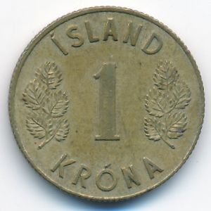 Исландия, 1 крона (1963 г.)