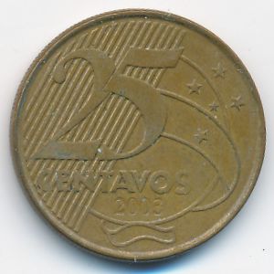 Бразилия, 25 сентаво (2003 г.)