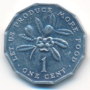 Ямайка, 1 цент (1975 г.)