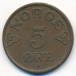 Норвегия, 5 эре (1956 г.)