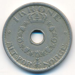 Norway, 1 krone, 1946