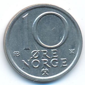 Норвегия, 10 эре (1977 г.)