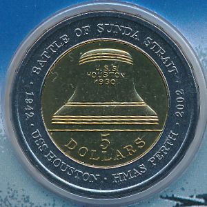 Австралия, 5 долларов (2002 г.)