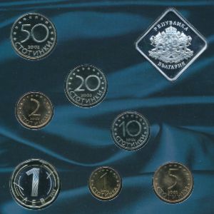 Bulgaria, Набор монет, 2002