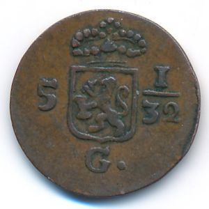 Netherlands East Indies, 1/2 duit, 1808