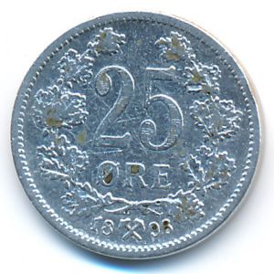 Норвегия, 25 эре (1896 г.)