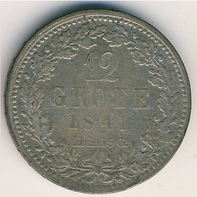 Бремен, 12 грот (1841 г.)