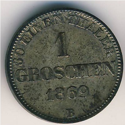 Ольденбург, 1 грош (1858–1869 г.)