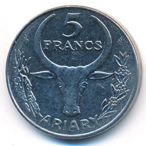 Мадагаскар, 5 франков (1986 г.)